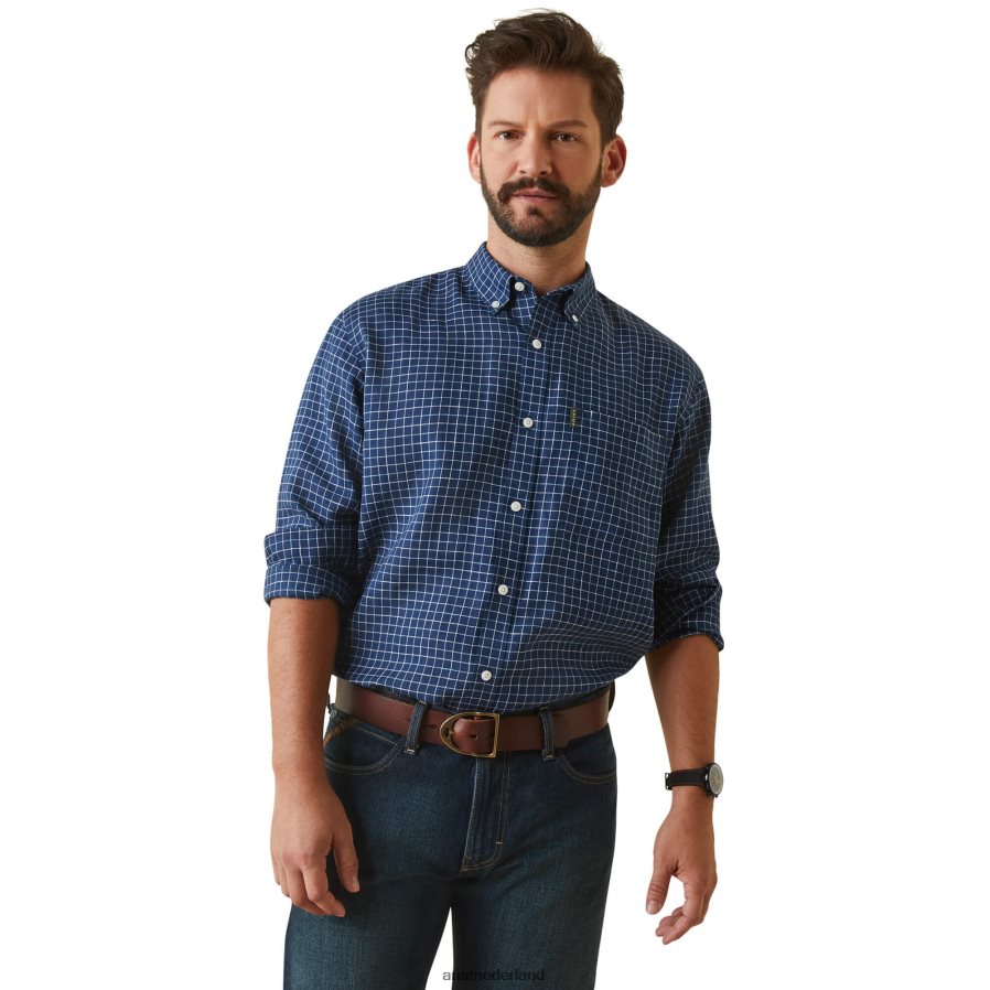 marine tattersaal Sonoma-shirt Ariat Heren topjes PJ26LN1346