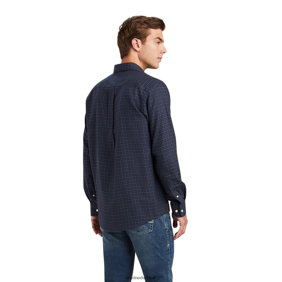 marine tattersall clement overhemd Ariat Heren topjes PJ26LN1334