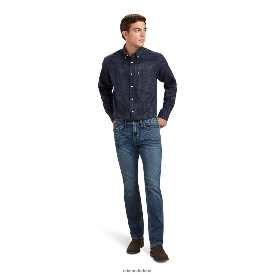 marine tattersall clement overhemd Ariat Heren topjes PJ26LN1334