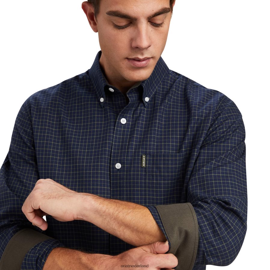 marine tattersall clement overhemd Ariat Heren topjes PJ26LN1334