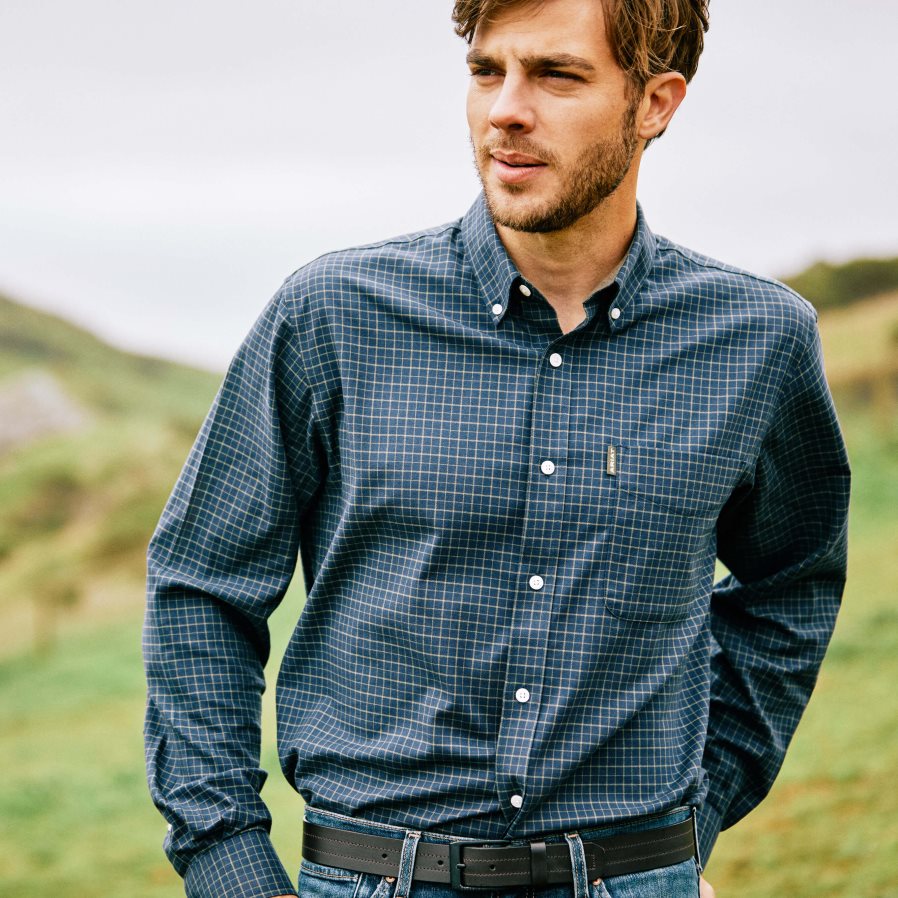 marine tattersall clement overhemd Ariat Heren topjes PJ26LN1334
