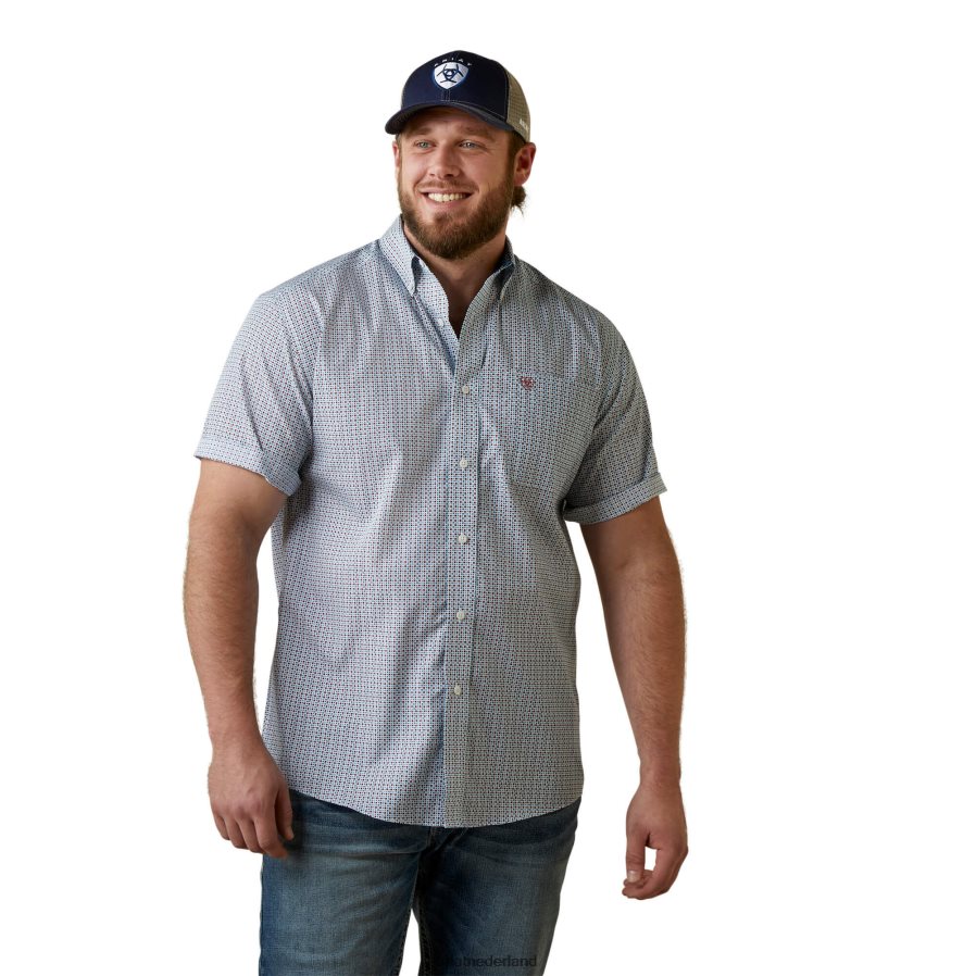 wit kreukvrij eron klassiek fit overhemd Ariat Heren topjes PJ26LN1368