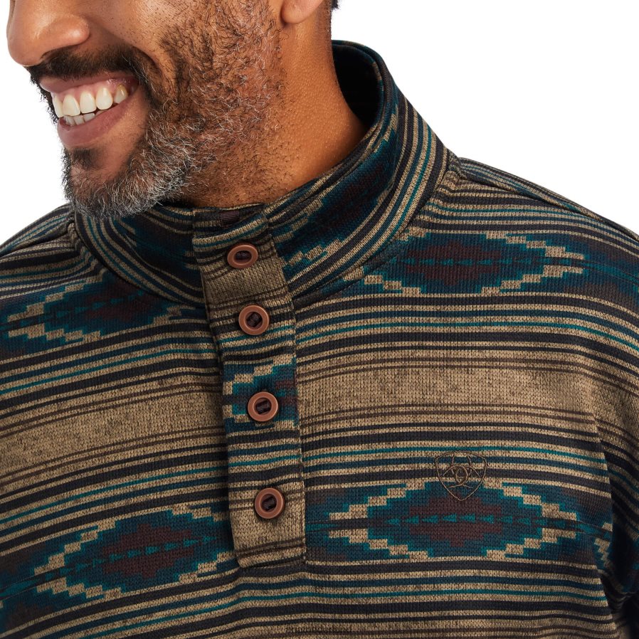 gestroomde hout serape wesley trui Ariat Heren topjes PJ26LN1418