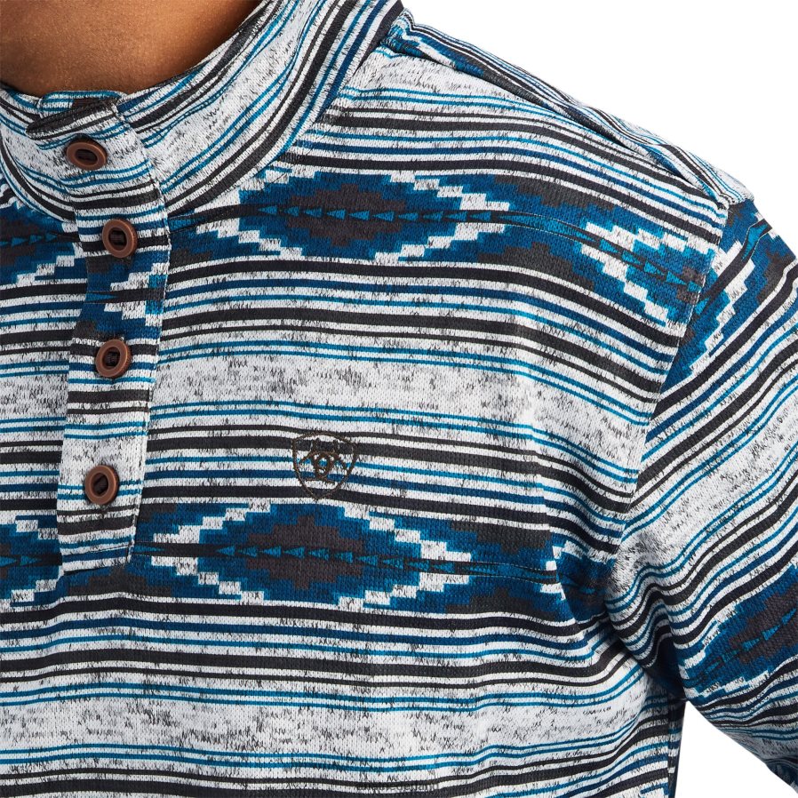 middelgrijze serape wesley trui Ariat Heren topjes PJ26LN1391