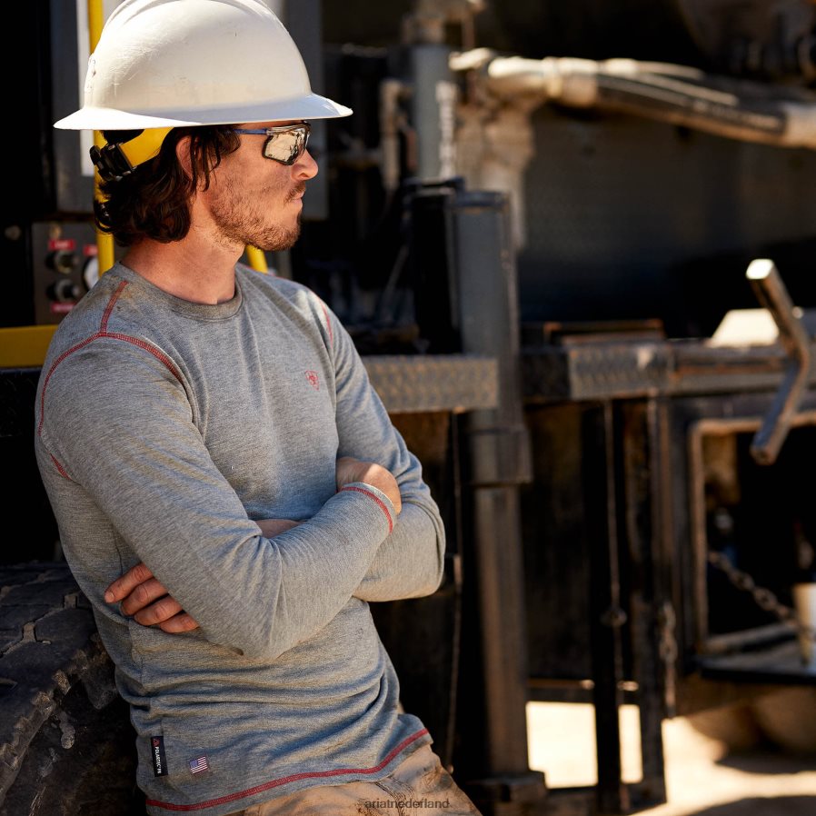 lichtgrijs fr polartec-basislaag Ariat Heren toppen PJ26LN871