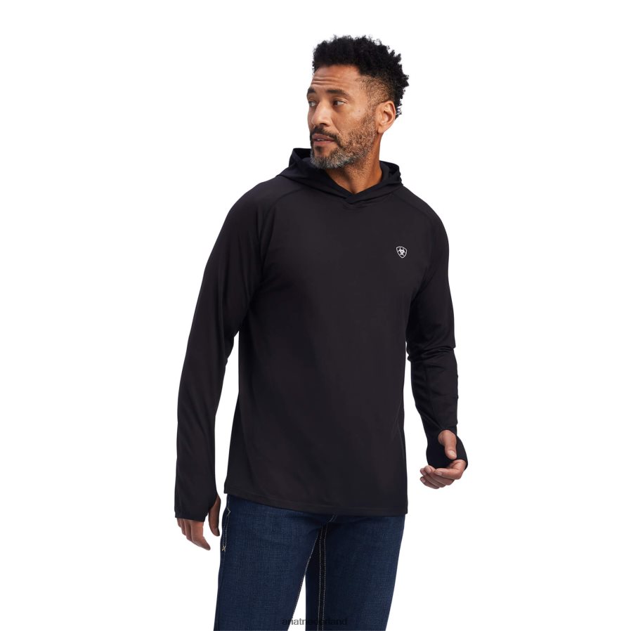 zwart Cornell-basislaag Ariat Heren toppen PJ26LN645