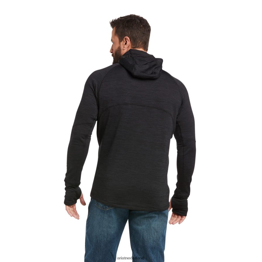 zwart wapening rasterwerk bivakmuts basislaag Ariat Heren toppen PJ26LN820