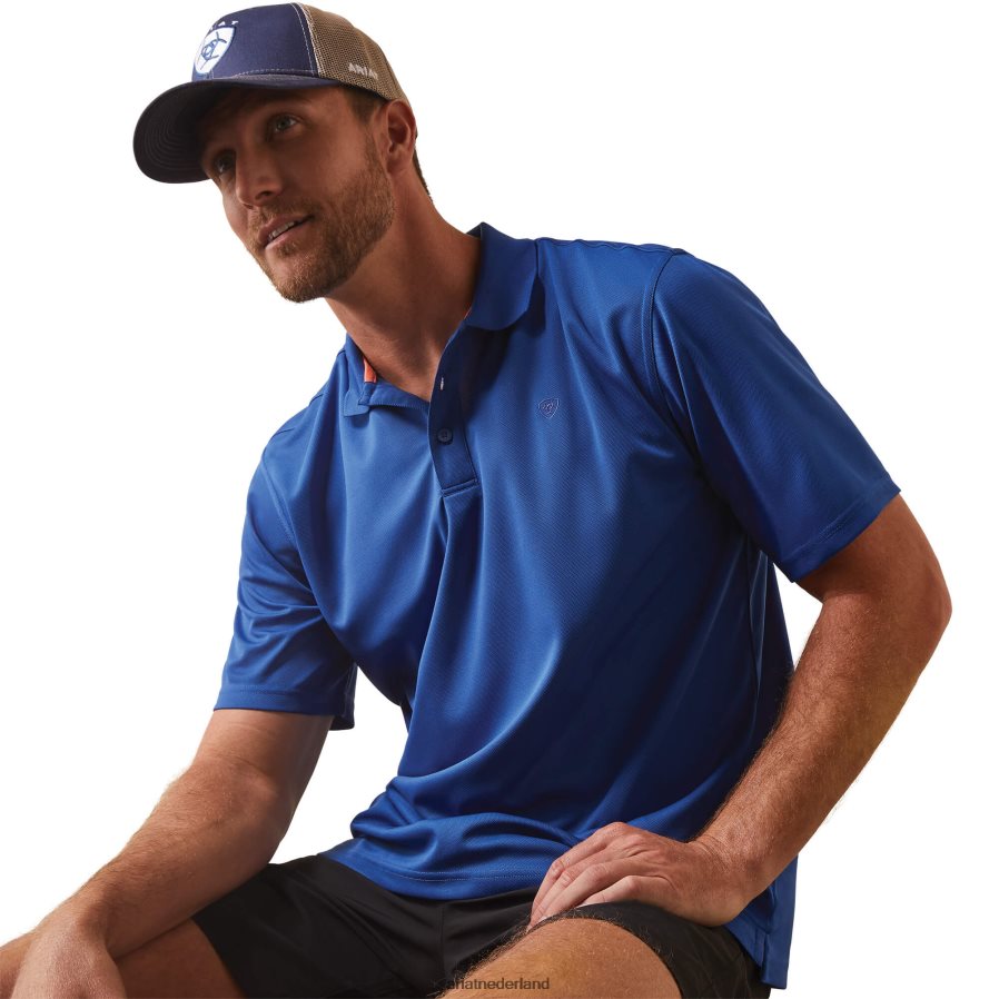 Monaco blauw tek polo Ariat Heren toppen PJ26LN568