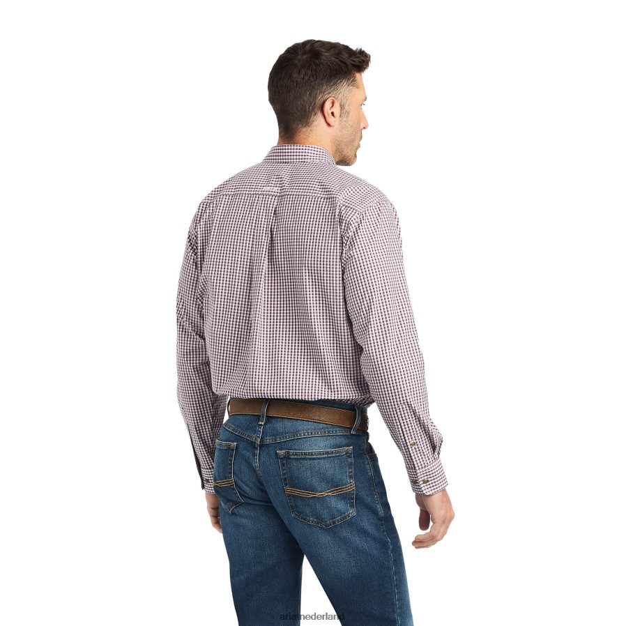 bordeaux Pro Series Francis klassiek fit overhemd Ariat Heren toppen PJ26LN1205