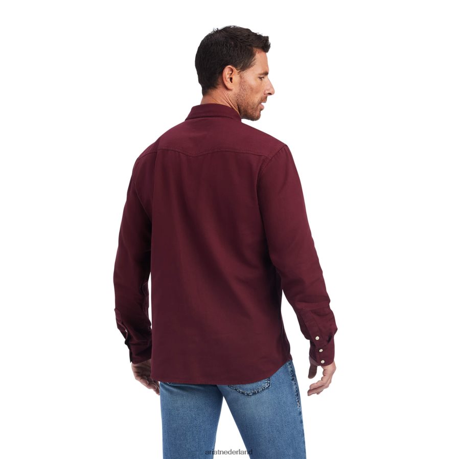 chocolade Jurlington retro-fit overhemd Ariat Heren toppen PJ26LN1117