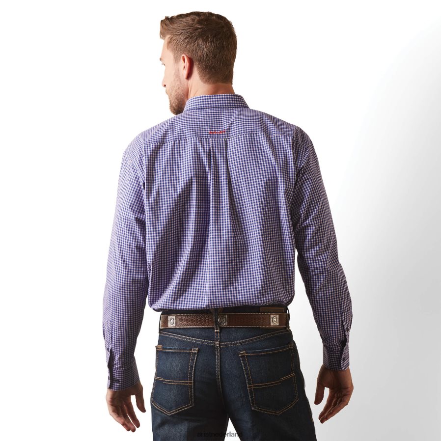donkerblauw Pro-serie Louis klassiek fit overhemd Ariat Heren toppen PJ26LN1027