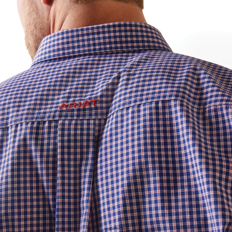 donkerblauw Pro-serie Louis klassiek fit overhemd Ariat Heren toppen PJ26LN1027