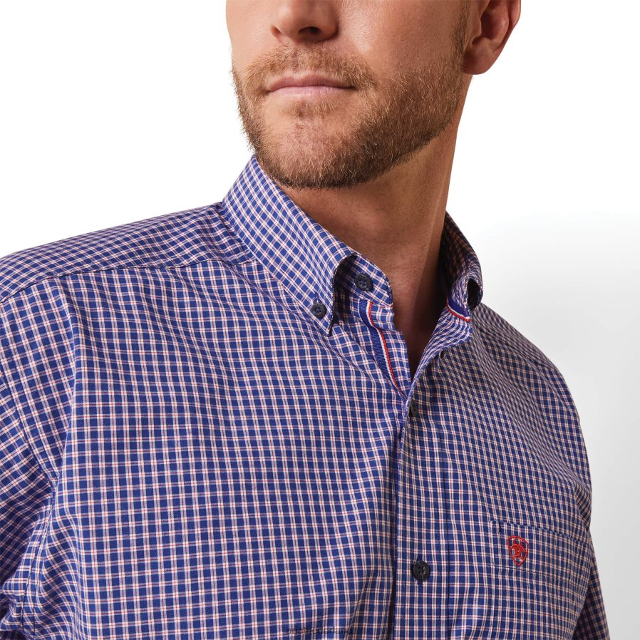 donkerblauw Pro-serie Louis klassiek fit overhemd Ariat Heren toppen PJ26LN1027