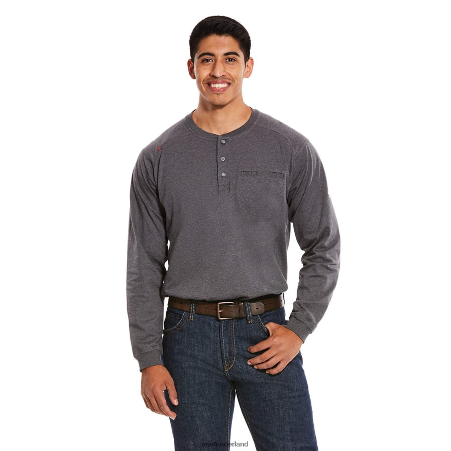 houtskool heide van lucht henley Ariat Heren toppen PJ26LN779