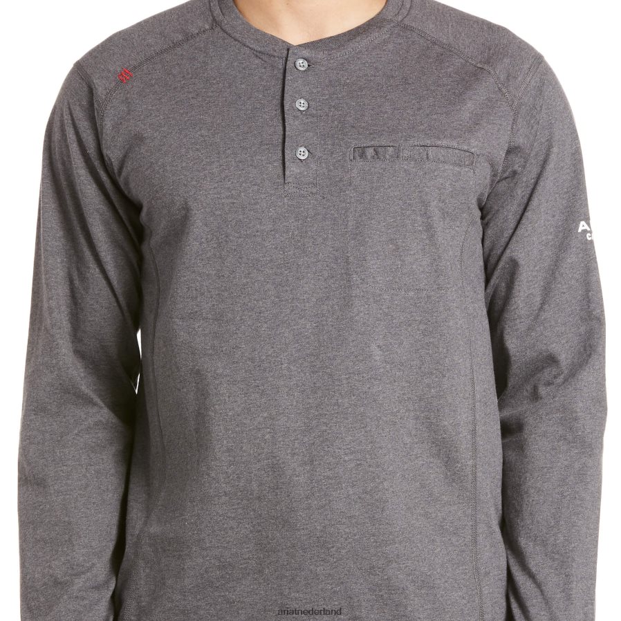 houtskool heide van lucht henley Ariat Heren toppen PJ26LN779