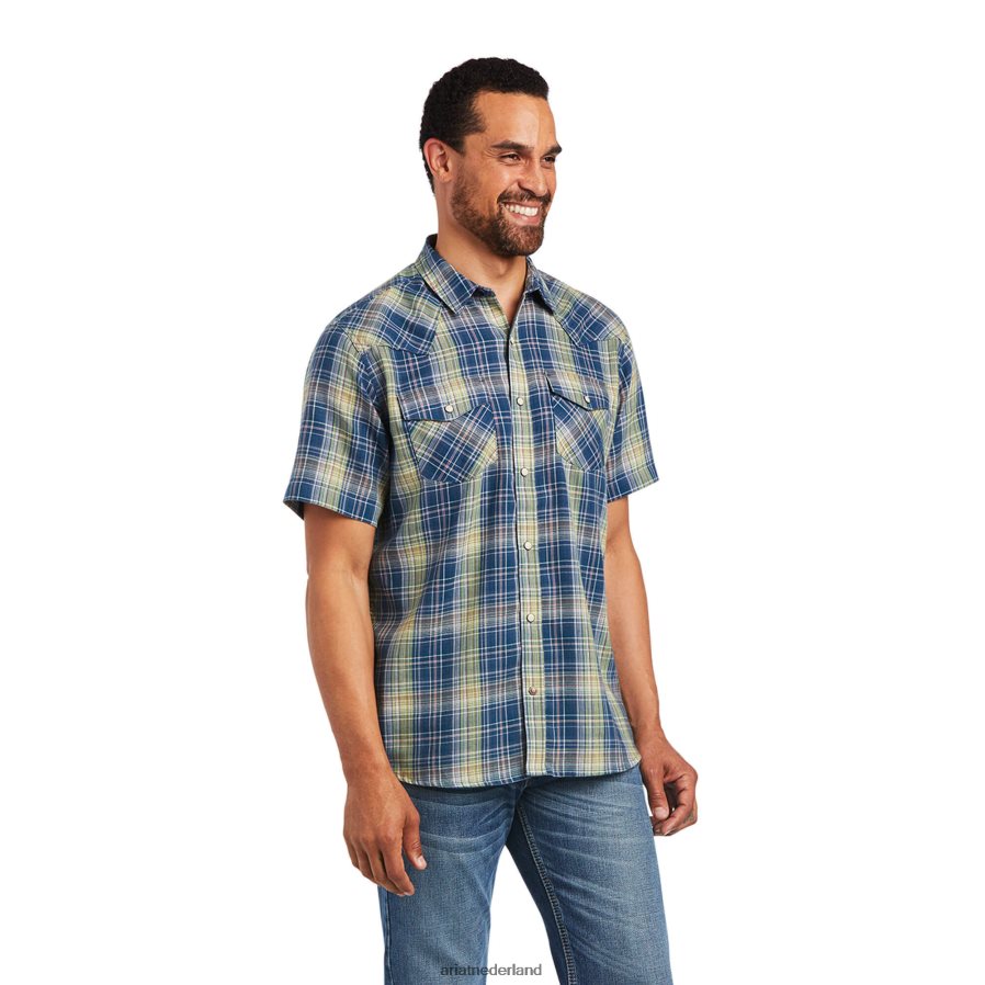kalkjager huey retro-fit overhemd Ariat Heren toppen PJ26LN1185