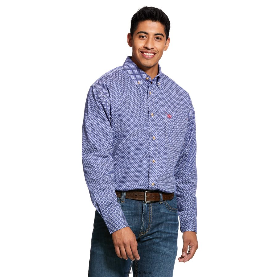 kobalt fr vrijheid werkshirt Ariat Heren toppen PJ26LN1231