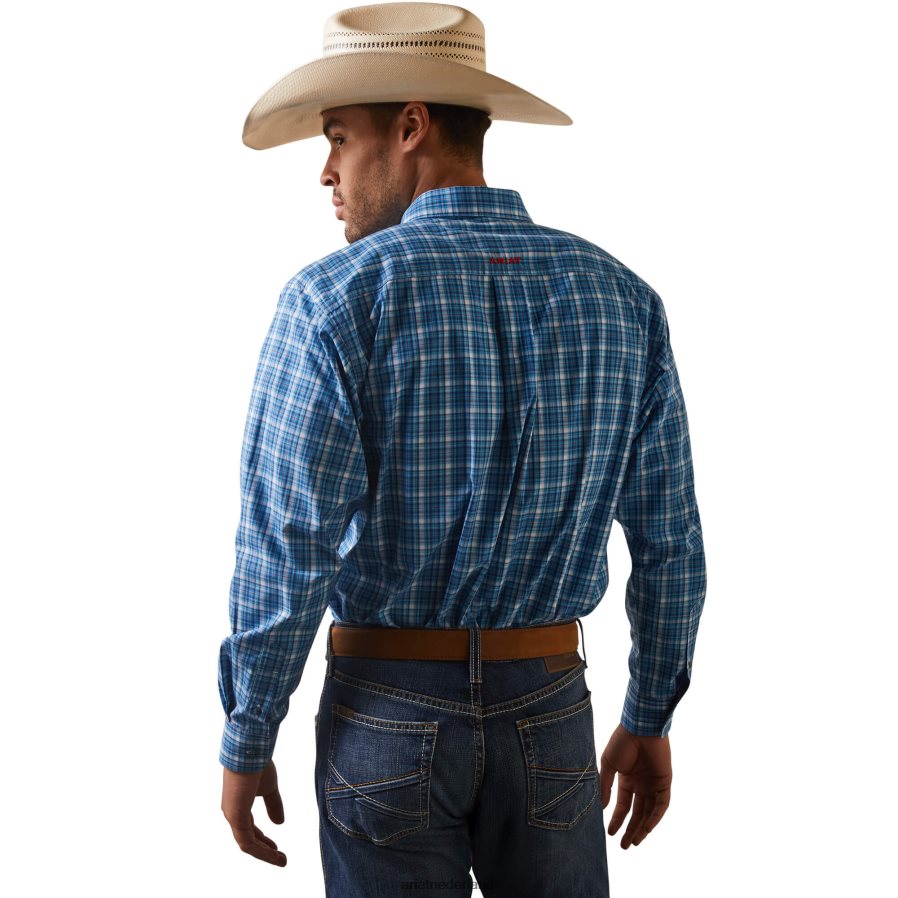 lichtblauw pro-serie leyton klassiek fit overhemd Ariat Heren toppen PJ26LN1080