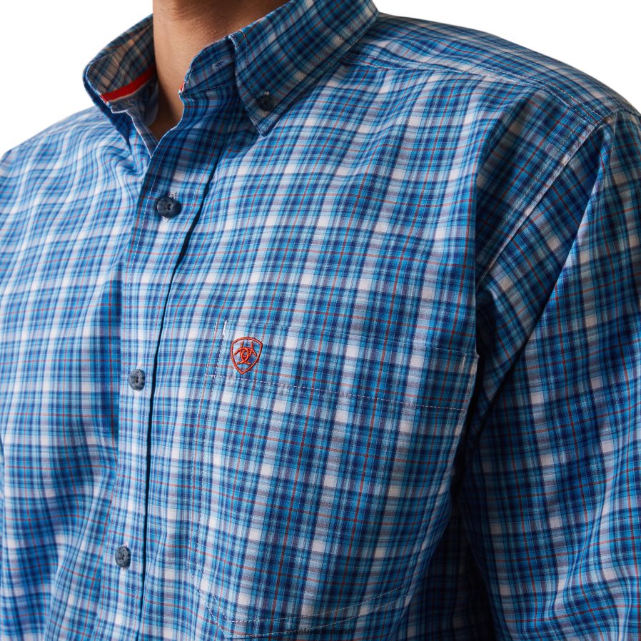 lichtblauw pro-serie leyton klassiek fit overhemd Ariat Heren toppen PJ26LN1080