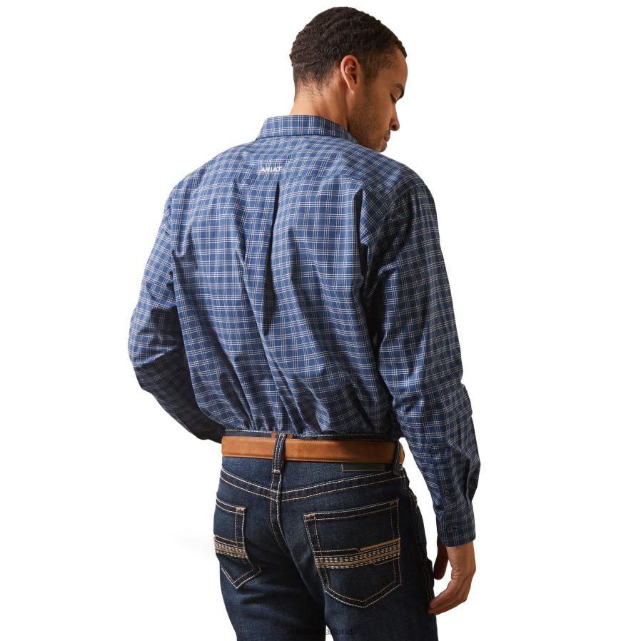 maanverlichte oceaan pro-serie karim overhemd met klassieke pasvorm Ariat Heren toppen PJ26LN1061