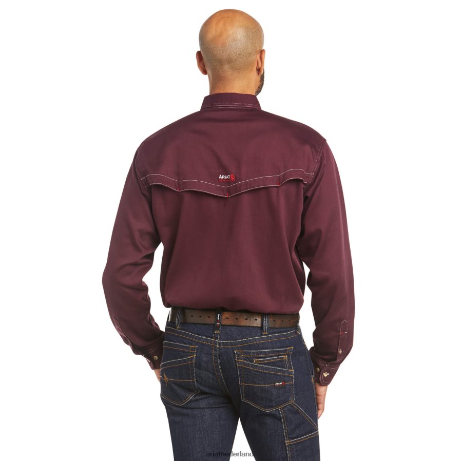 malbec Fr geventileerd werkshirt Ariat Heren toppen PJ26LN1246