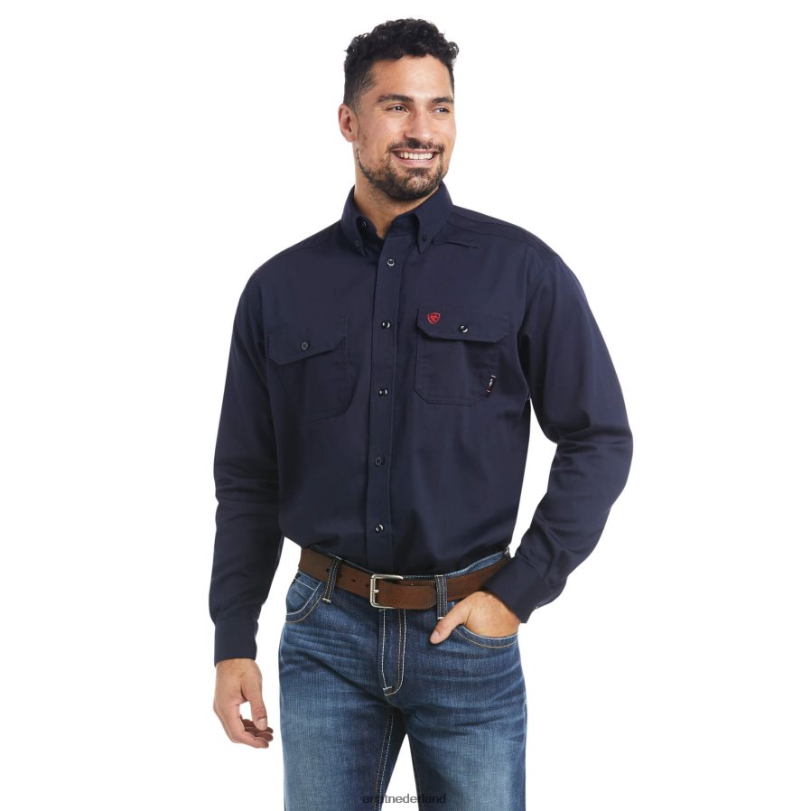 marine fr effen werkoverhemd Ariat Heren toppen PJ26LN1221
