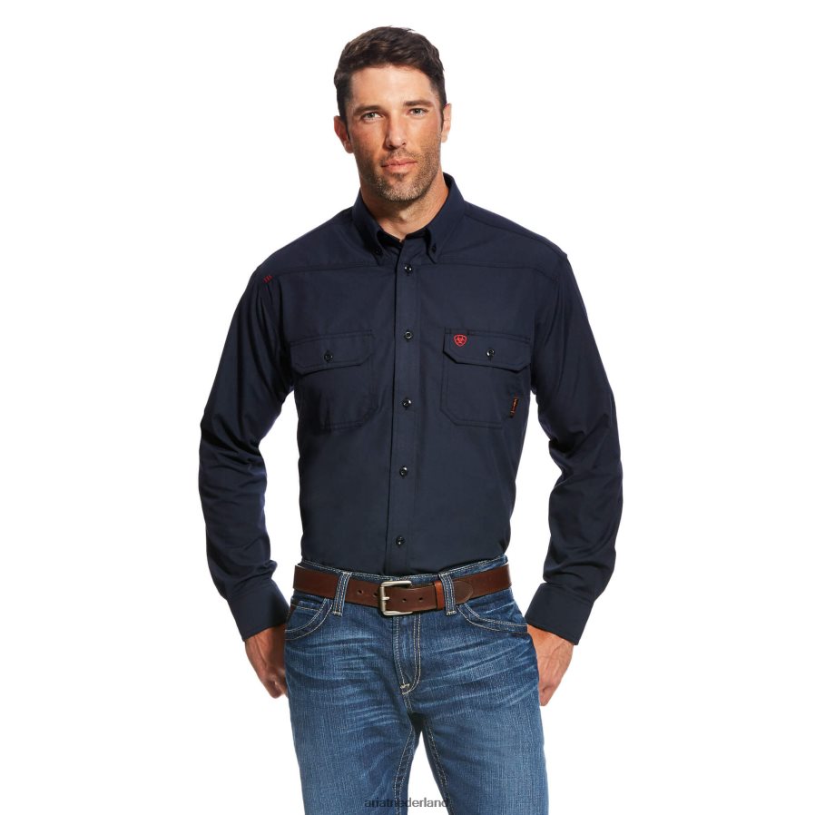 marine fr vederlicht werkshirt Ariat Heren toppen PJ26LN1220