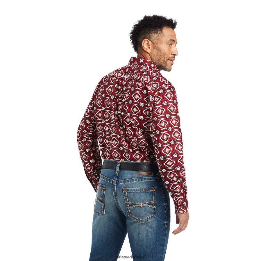 rio rood Wylie overhemd met klassieke pasvorm Ariat Heren toppen PJ26LN1244