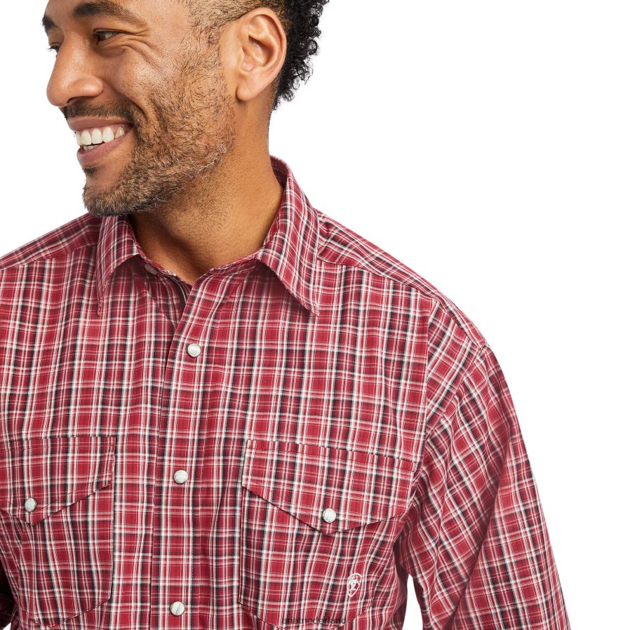 rio rood pro-serie witten klassiek fit overhemd Ariat Heren toppen PJ26LN1295
