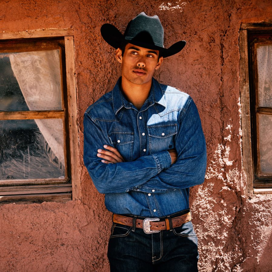 steen denim retro-fit overhemd Ariat Heren toppen PJ26LN1251