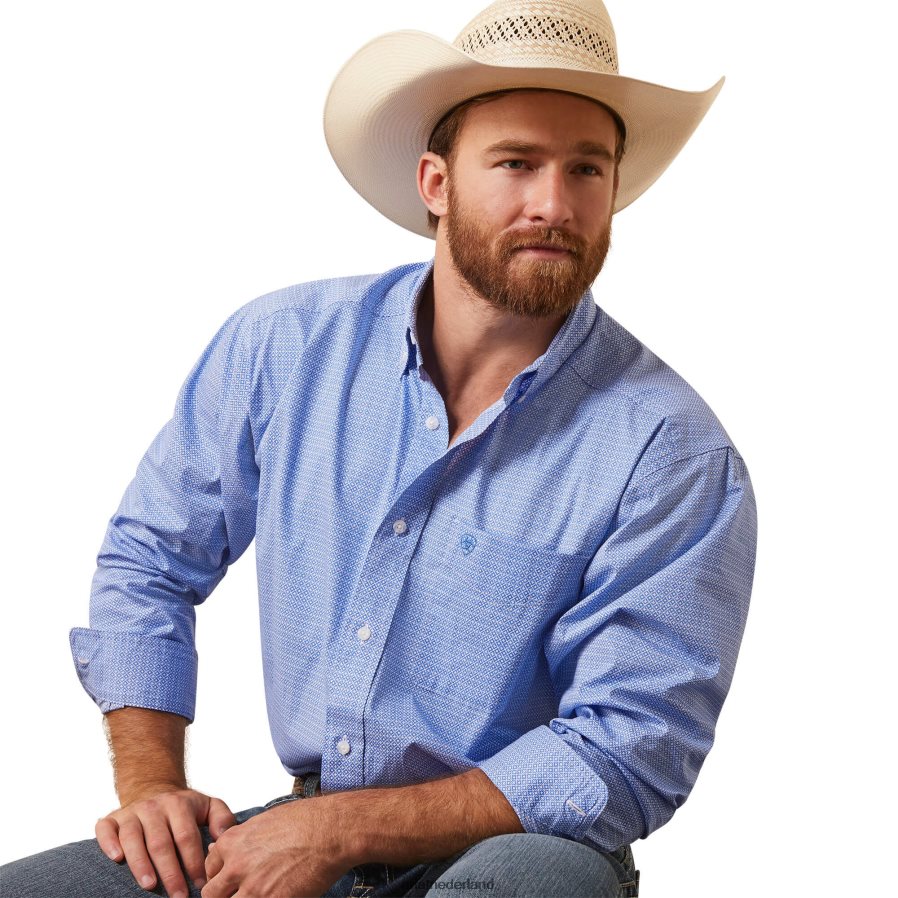 wit Leo klassiek fit overhemd Ariat Heren toppen PJ26LN1025