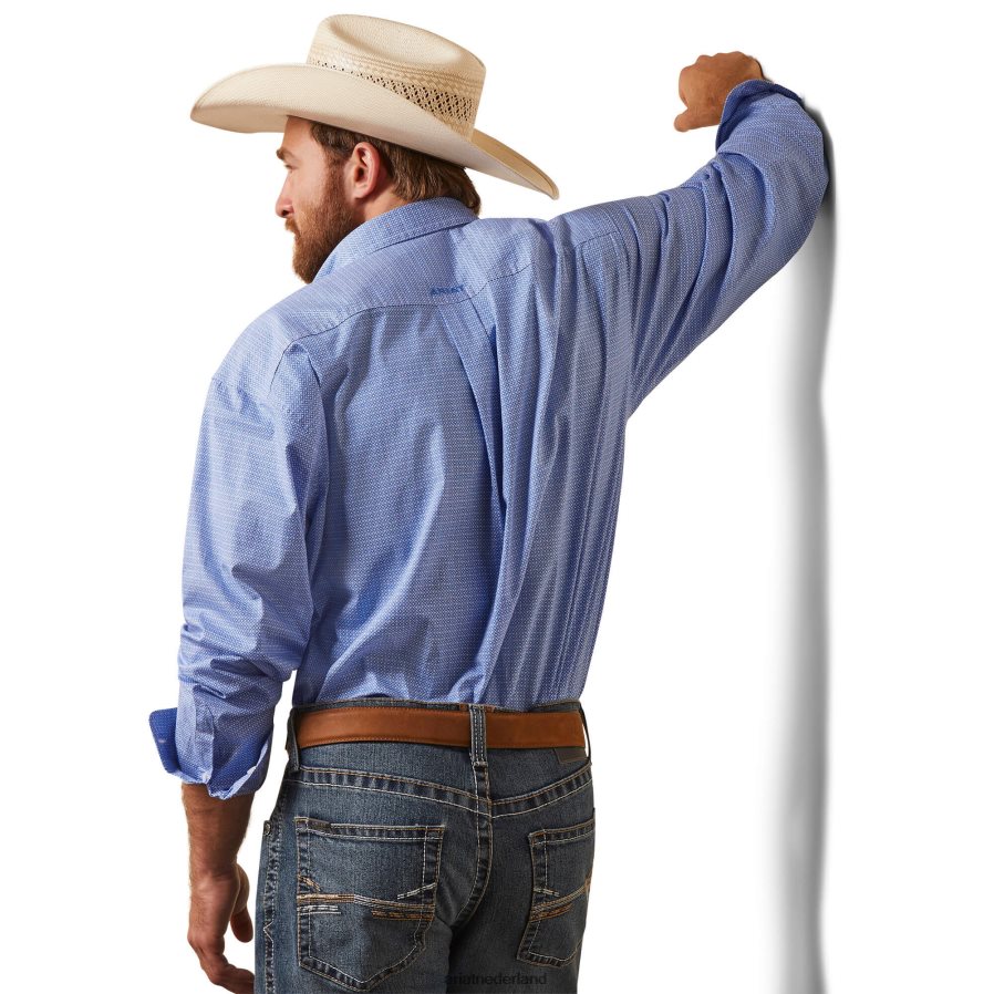 wit Leo klassiek fit overhemd Ariat Heren toppen PJ26LN1025