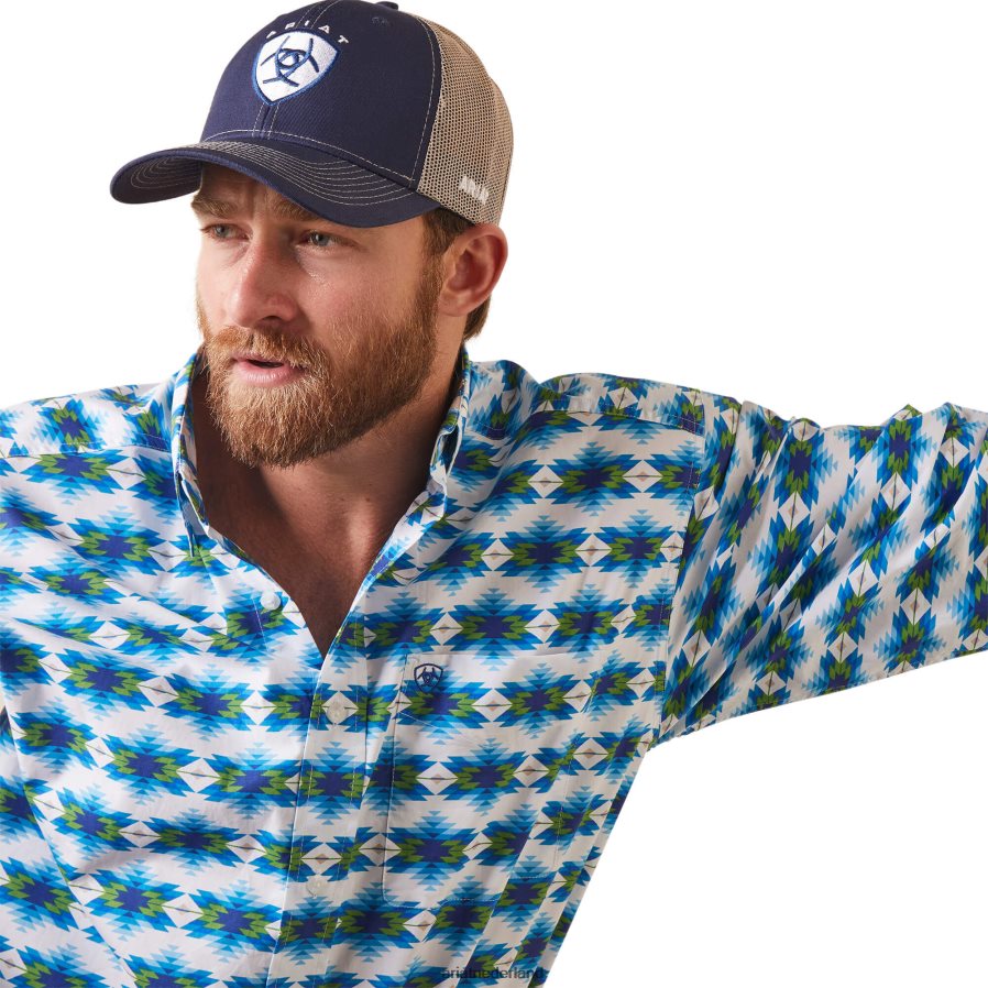 wit Levi klassiek fit overhemd Ariat Heren toppen PJ26LN1003