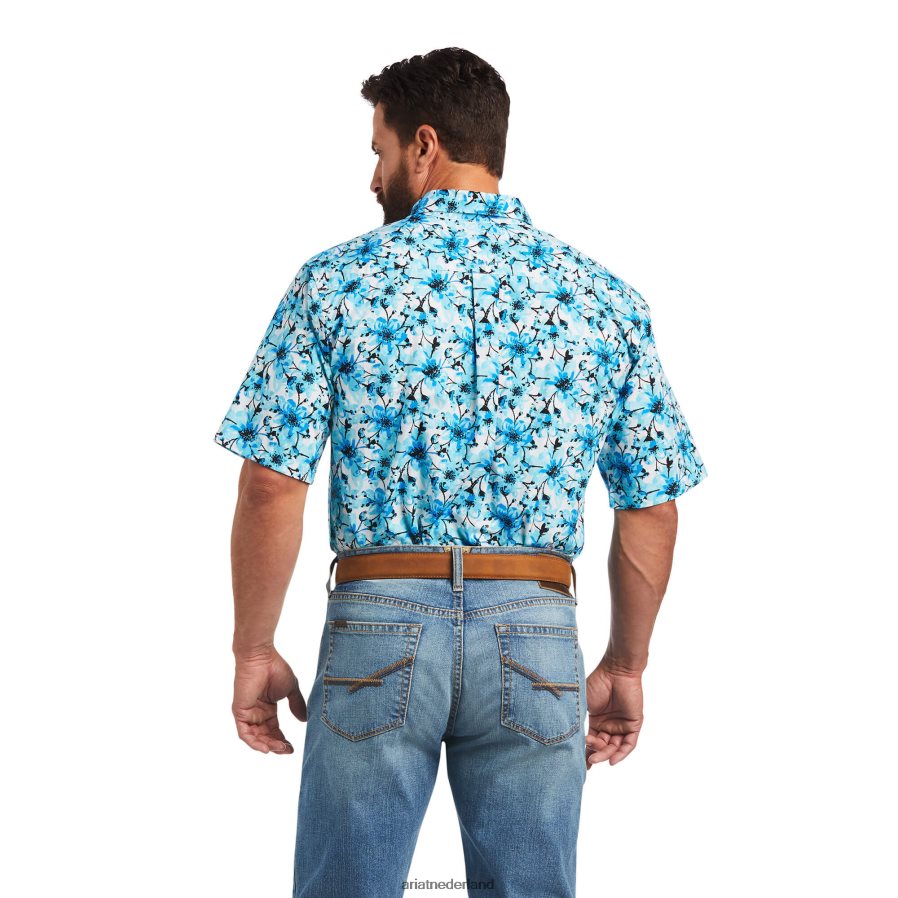 wit Martin klassiek fit overhemd Ariat Heren toppen PJ26LN1124