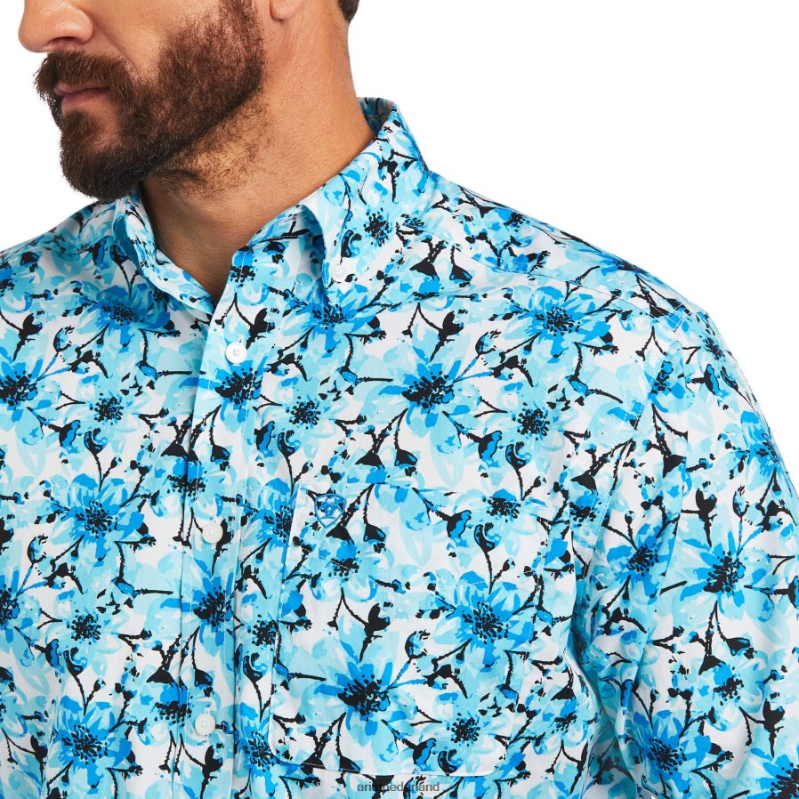 wit Martin klassiek fit overhemd Ariat Heren toppen PJ26LN1124