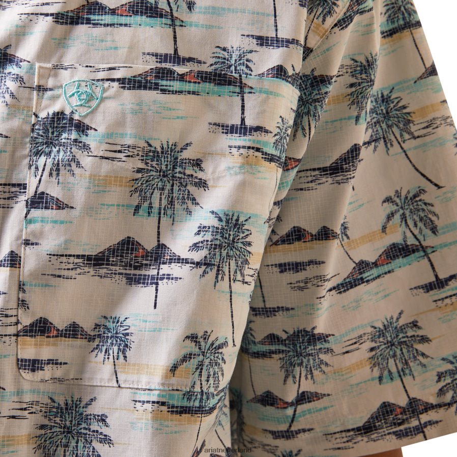 wit Neymar klassiek fit overhemd Ariat Heren toppen PJ26LN1107