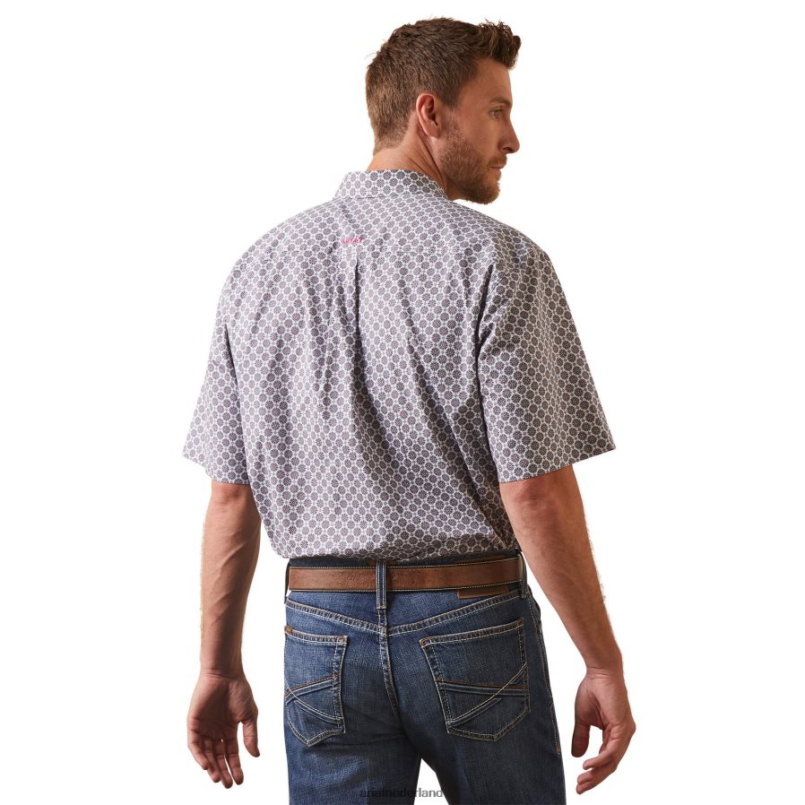 wit Novah klassiek fit overhemd Ariat Heren toppen PJ26LN968