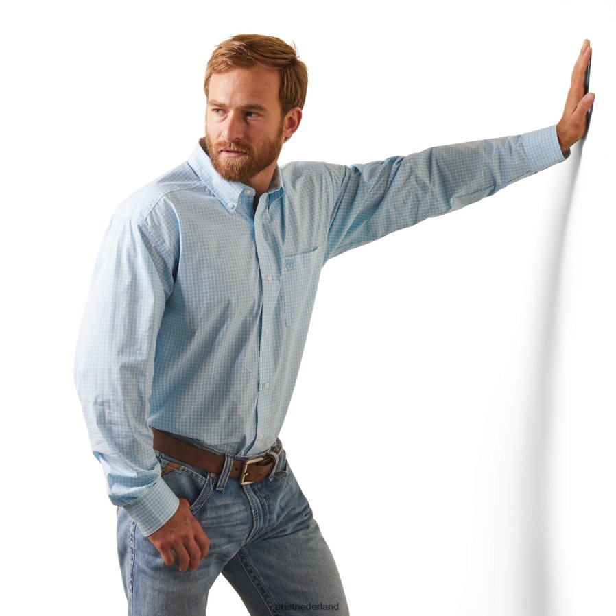 wit pro-serie Norton overhemd met klassieke pasvorm Ariat Heren toppen PJ26LN1204