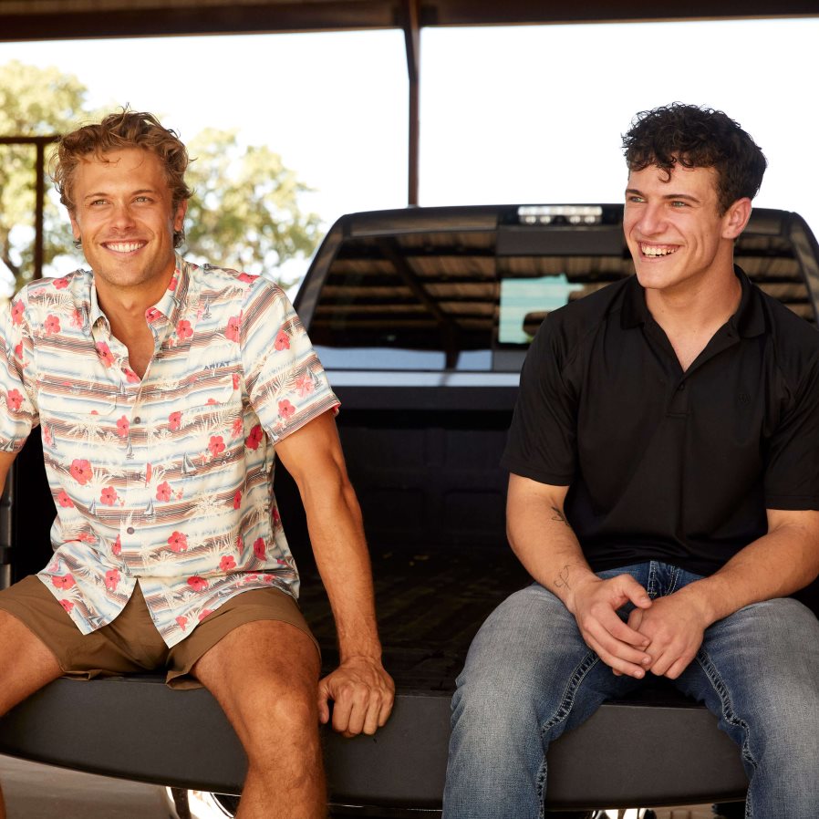 zwart AC-polo Ariat Heren toppen PJ26LN710