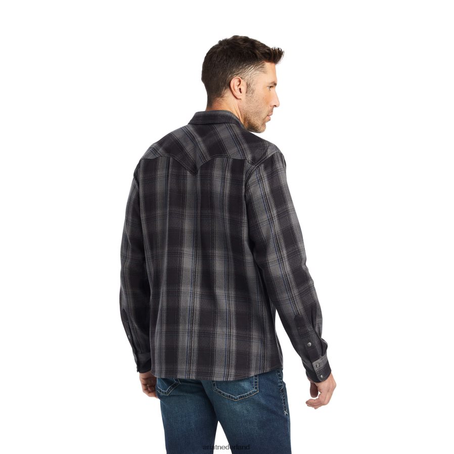 zwart Herrol retro-fit overhemd Ariat Heren toppen PJ26LN1063