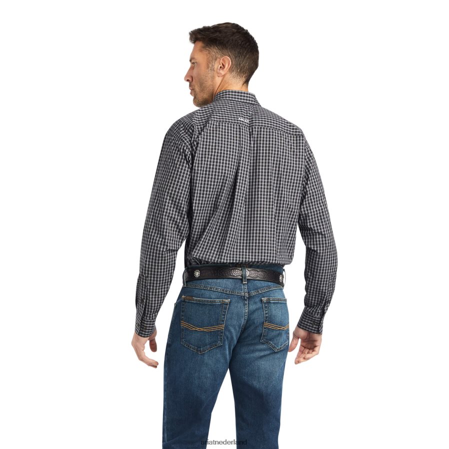 zwart Kyrie klassiek fit overhemd uit de pro-serie Ariat Heren toppen PJ26LN1214