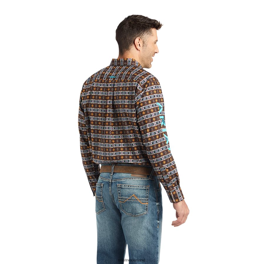 zwart team cashton klassiek fit overhemd Ariat Heren toppen PJ26LN1182