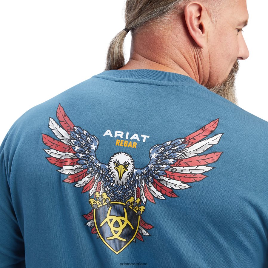 Indiase wintertaling wapening katoenen sterke Amerikaanse raptor t-shirt Ariat Heren toppen PJ26LN881