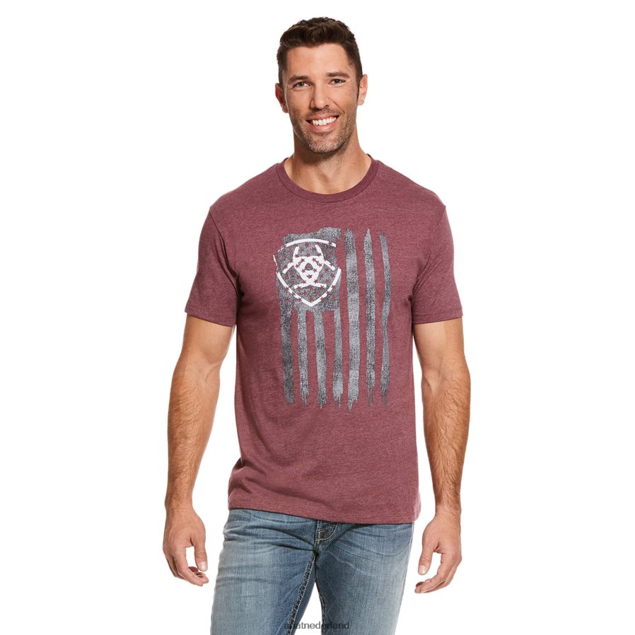 bordeaux heide verticale vlag Ariat Heren toppen PJ26LN595