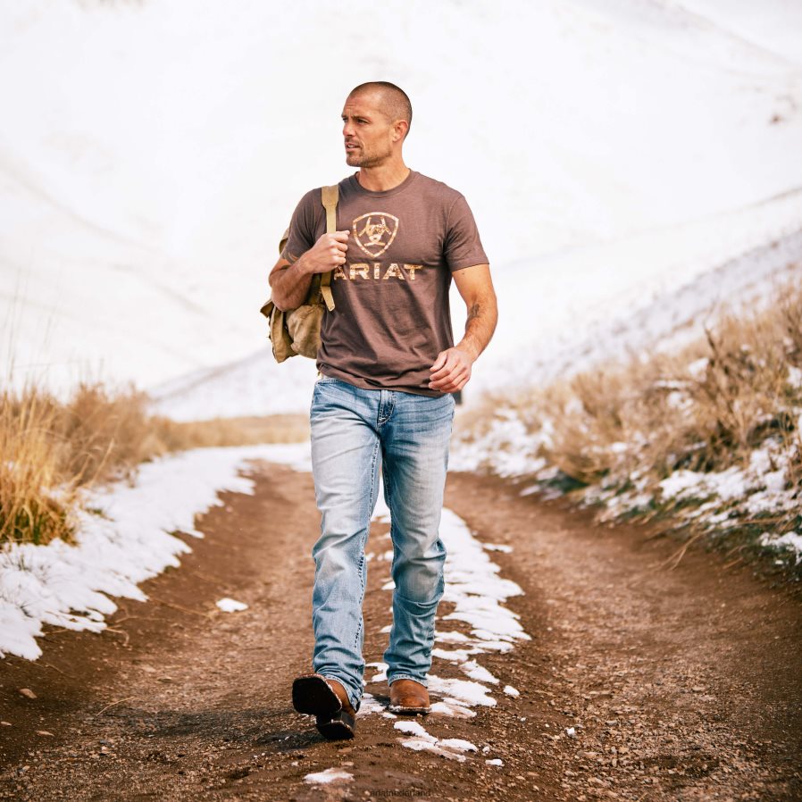 bruine heide vrijheid VS Ariat Heren toppen PJ26LN552