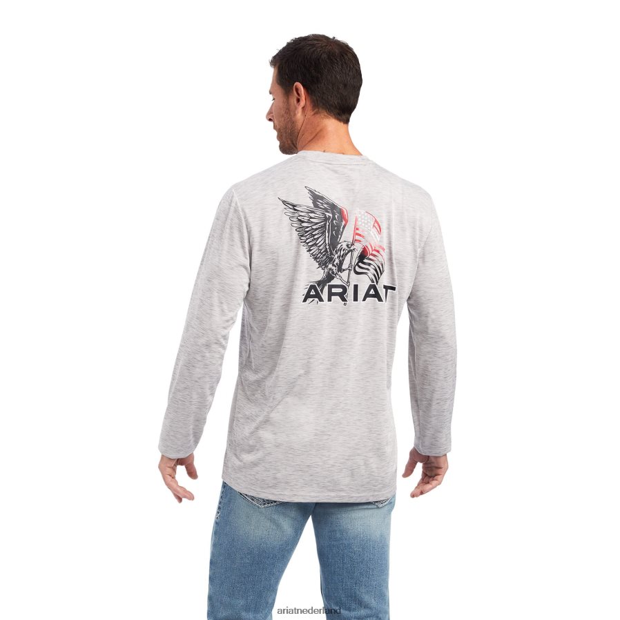 grijs oplader gratis vogel t-shirt Ariat Heren toppen PJ26LN657