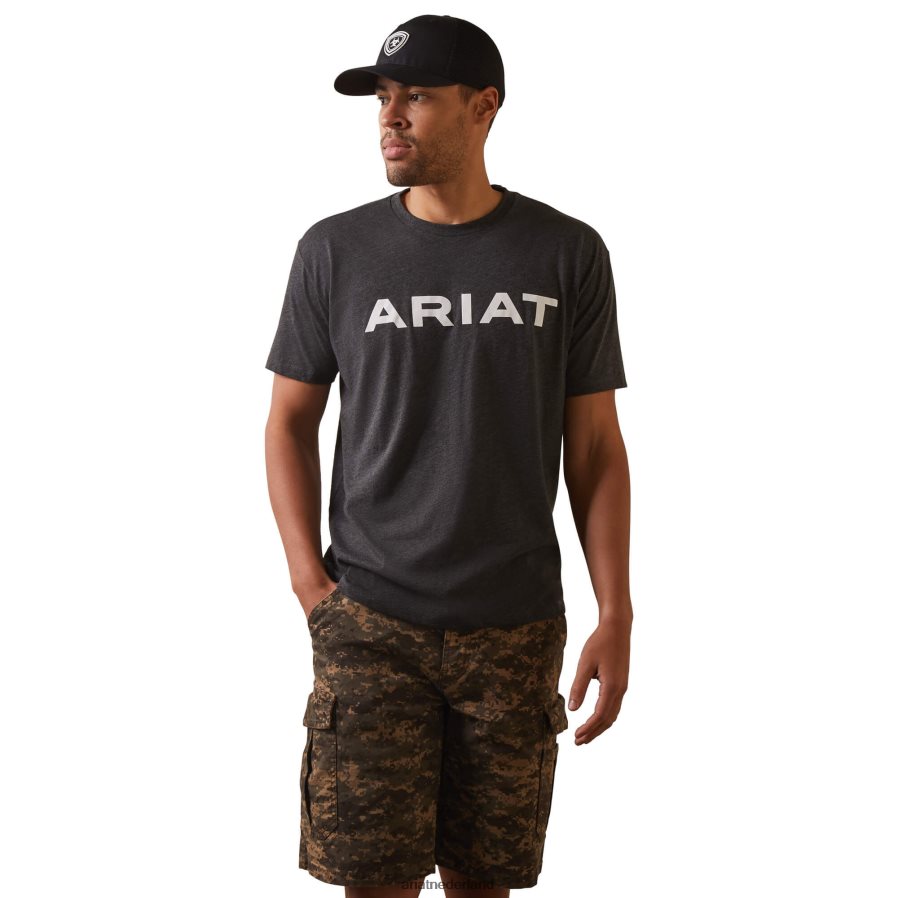 houtskool heide merk t-shirt Ariat Heren toppen PJ26LN767