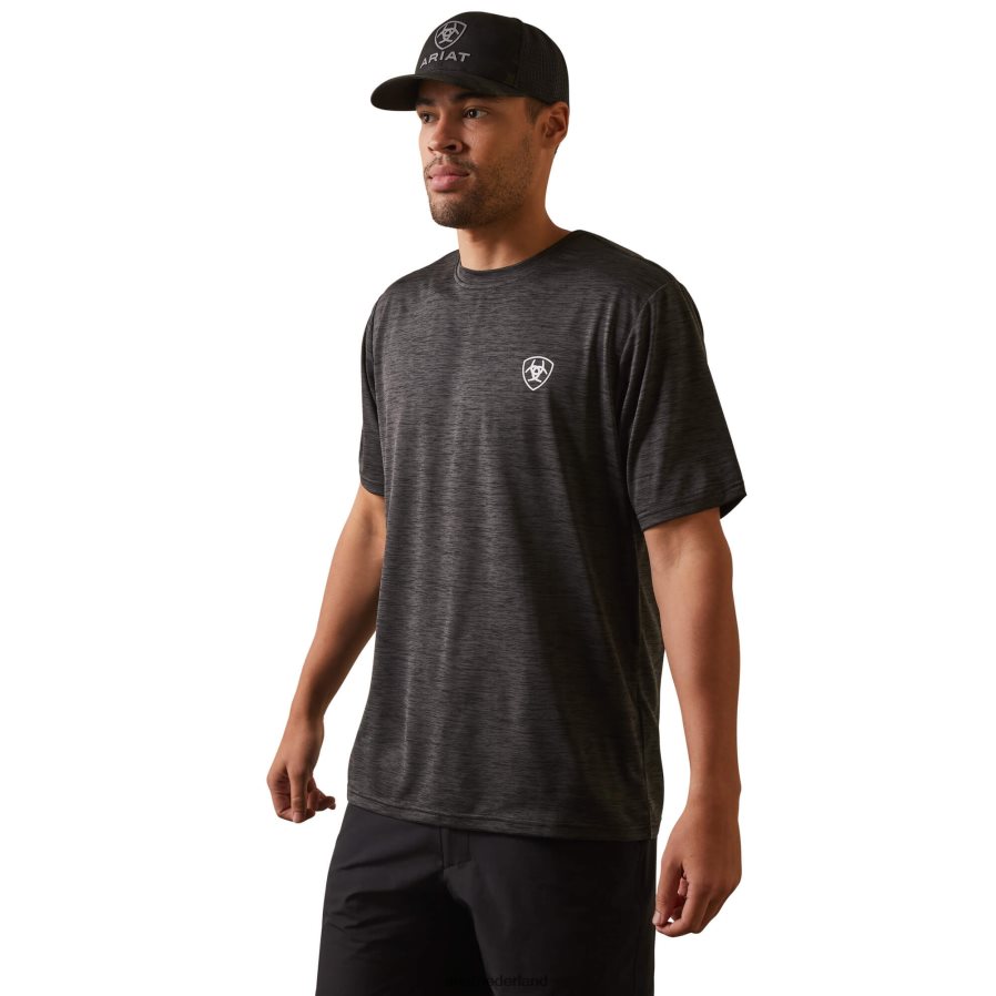 houtskool heide oplader trots schild t-shirt Ariat Heren toppen PJ26LN894