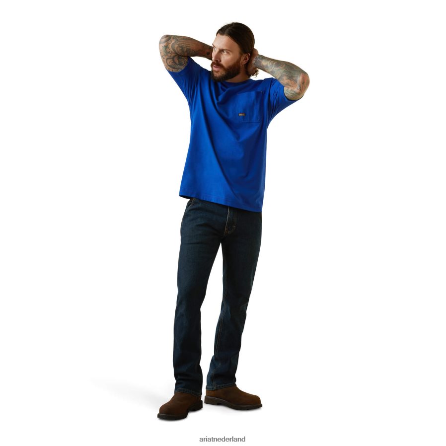 koningsblauwe heide wapeningswerkman geboren voor dit t-shirt Ariat Heren toppen PJ26LN566