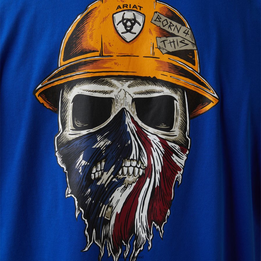koningsblauwe heide wapeningswerkman geboren voor dit t-shirt Ariat Heren toppen PJ26LN566